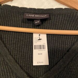 Lane Bryant dress with ribbed knit and tie belt